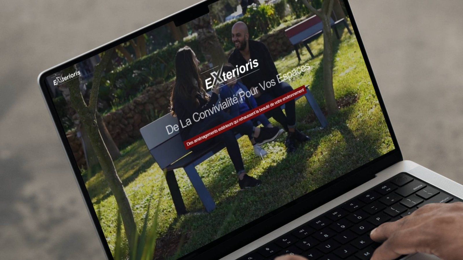 projet exterioris page d'accueil